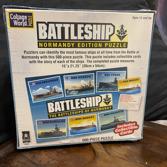 NEW & SEALED Hasbro BATTLESHIP Normandy Edition 500 Piece Puzzle - Picture 4 of 7